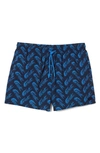 Lacoste Men's Logo-print 5" Swim Shorts In Navy Blue,ethereal