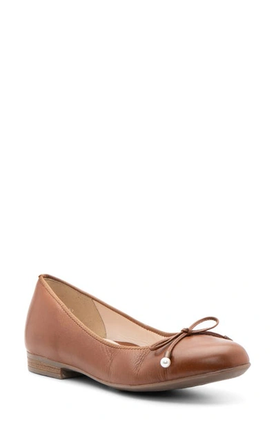 Ara Scout Ballet Flat In Cognac