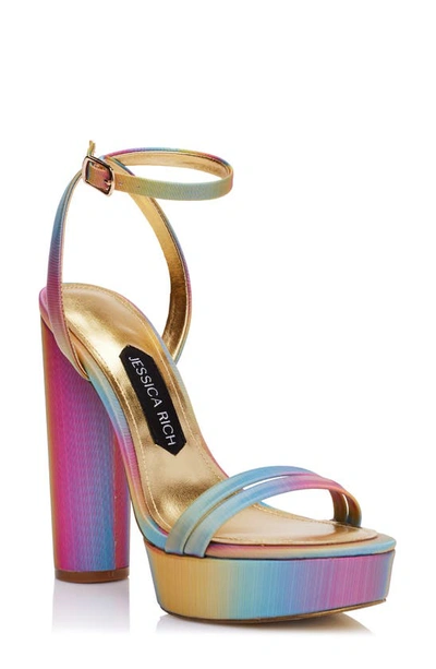 Jessica Rich Women's Love Platform Sandals In Rainbow