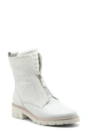 Ara Deon Zip Combat Boot In Cream