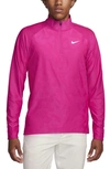 Nike Dri-fit Adv Tour Long Sleeve Golf Shirt In Pink