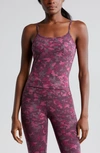 Zella Support Camo Print Tank In Pink Bright Camo Jacquard