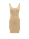 MICHAEL KORS KNITTED DRESS WITH ALL-OVER MONOGRAM MOTIF