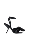 Ferragamo Heel Sandals With Bow Detail And Open Toe