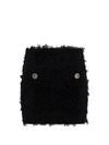 Pinko Salamandra Frayed Knitted Miniskirt