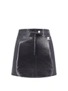 Courrèges Courreges Re-edition Vinyl Effect Mini Skirt Women In Black