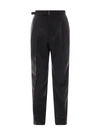 ETUDES STUDIO WOOL BLEND TROUSER WITH REMOVABLE BELT AT WAIST