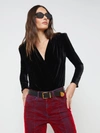 L AGENCE KALLIE VELVET BODYSUIT