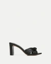 Veronica Beard Ganita Knotted Leather Sandals In Black