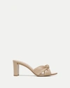 Veronica Beard Ganita Knotted Leather Sandals In Nude