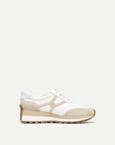 Veronica Beard Valentina Sneaker In Ecru