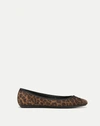 Veronica Beard Beatrix Leopard Bow Ballerina Flats In Leopard