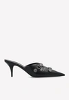 Balenciaga Cagole M70 Mules  - Black - Leather In Black