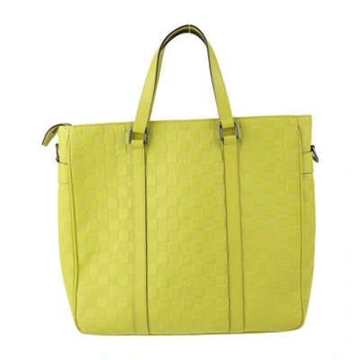 Pre-owned Louis Vuitton Tadao Canvas Tote Bag () In Yellow