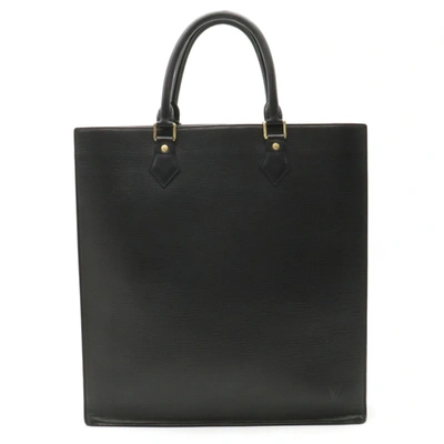 Pre-owned Louis Vuitton Sac Plat Leather Tote Bag () In Black