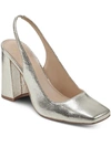 Marc Fisher Ltd Onne Square Toe Slingback Pump In Gold