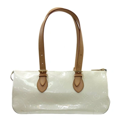 Pre-owned Louis Vuitton Rosewood Patent Leather Shoulder Bag () In White