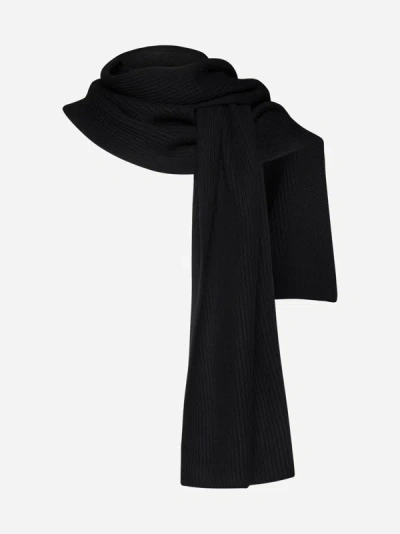 Studio Nicholson Merino Wool Scarf In Black