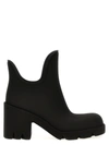 Burberry Marsh Rubber Ankle Rain Booties In Black