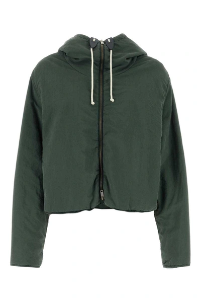 Jil Sander Coats In Green