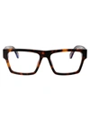 Off-white Optical Style 37 Cat-eye Glasses In 6000 Havana