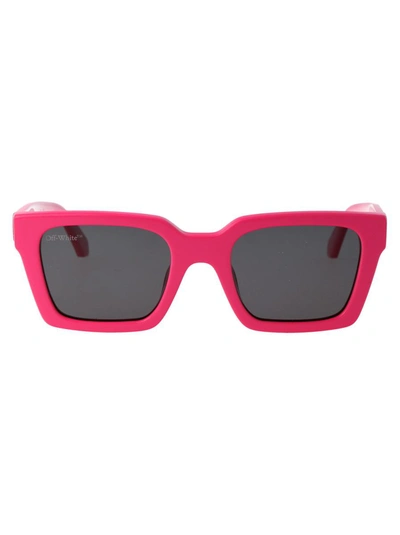Off-white Sunglasses In 3207 Fuchsia