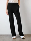 White + Warren Cashmere Wide Leg Pant In Black In Black