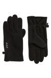 Ur Recycled Fleece Gloves In Black