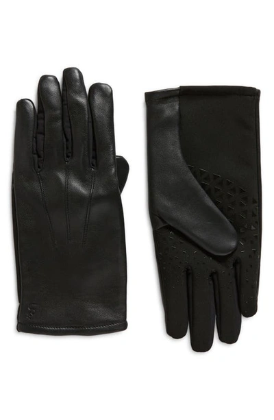 Ur Points Leather Glove In Black