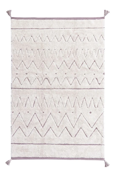 Lorena Canals Rugcycled Washable Cotton Blend Rug In Natural Rugcycled Yarn