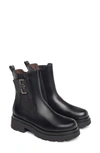 NEROGIARDINI NEROGIARDINI LOGO PLATE LUG SOLE CHELSEA BOOT