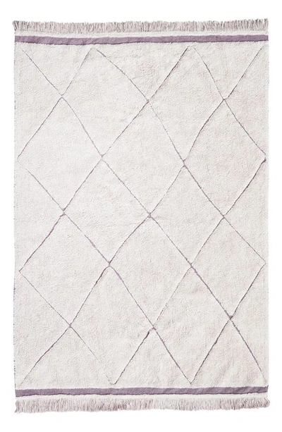 Lorena Canals Rugcycled Bereber Washable Cotton Blend Rug In Natural Rugcycled Yarn