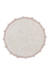 Lorena Canals Bubbly Washable Cotton Area Rug In Natural Rose