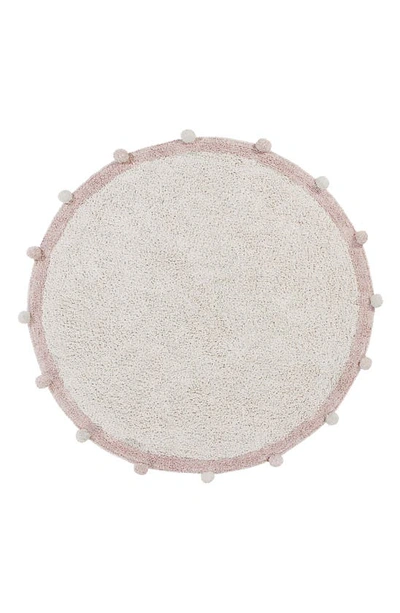 Lorena Canals Bubbly Washable Cotton Area Rug In Natural Rose
