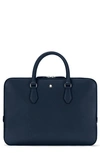 Montblanc Sartorial Leather Document Case In Ink Blue
