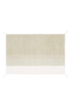 Lorena Canals Reversible Washable Recycled Cotton Blend Rug In Light Olive / Ivory