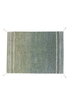 Lorena Canals Reversible Washable Recycled Cotton Blend Rug In Vintage Blue Olive / Natural