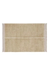 Lorena Canals Reversible Washable Rug Duetto Sage In Olive Natural / Sage