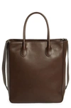 THE ROW DAY LEATHER NORTH/SOUTH TOTE