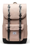 Herschel Supply Co Little America Backpack In Light Taupe/ Black