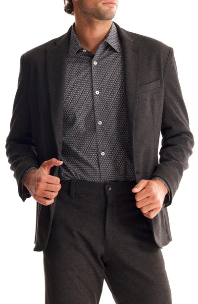Soft Cloth Studio Glen Plaid Suit Jacket In Charcoal Glen Check