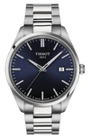 Tissot Pr 100 Watch, 40mm In Silver/ Blue