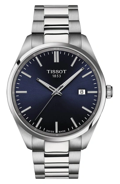 Tissot Pr 100 Watch, 40mm In Silver/blue