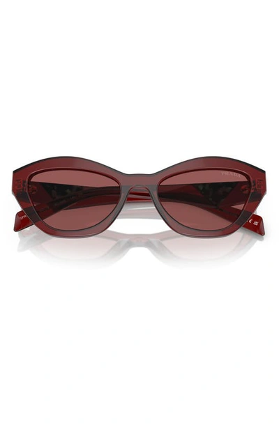 Prada 55mm Butterfly Sunglasses In Dark Violet