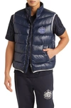 Hugo Boss X Nfl Corner Dallas Cowboys Recycled Polyamide Puffer Vest In Dallas Cowboys Dark Blue