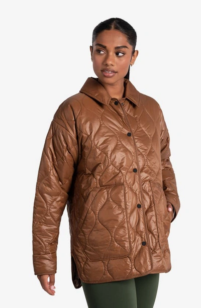 Lole The Shacket Oversized Jacket In Black Walnut