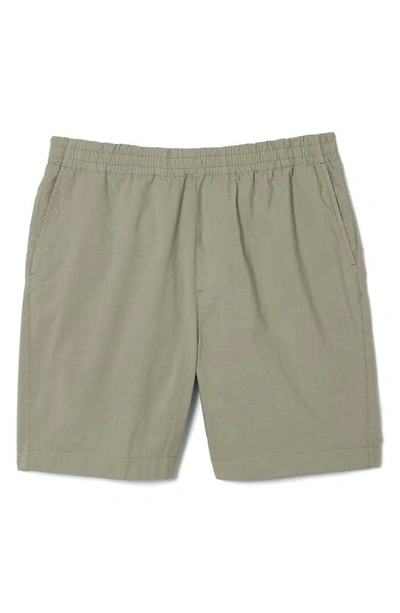 Lacoste Relaxed Twill Drawstring Shorts In Tif Eco Olive