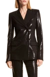 MICHAEL KORS SEQUIN DOUBLE BREASTED BLAZER