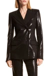 Michael Kors Georgina Embellished Blazer In Black