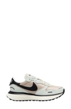 Nike Phoenix Waffle Sneaker In Summit White/black Sanddrift